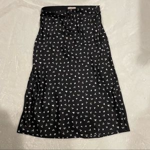 LOFT HEARTS PRINT SKIRT